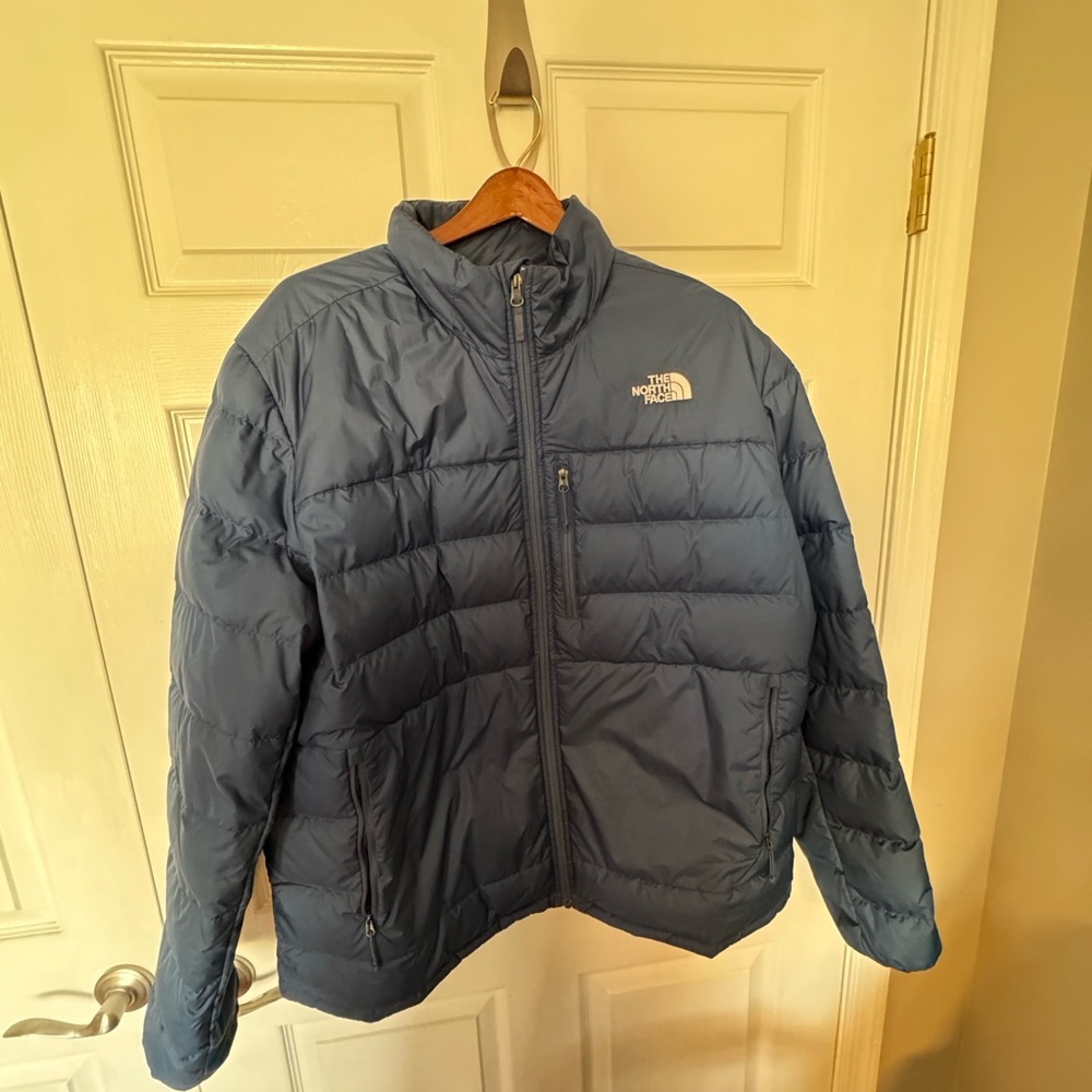 The North Face Men's Blue Puffer Jacket